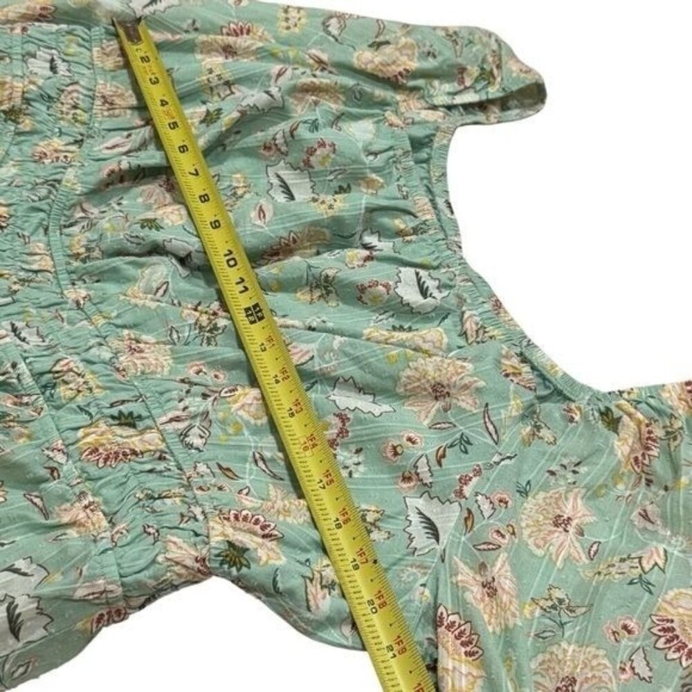 NEW Torrid Cotton Dot Blouson Sleeve Smocked Top Milk Maid Cottagecore Dainty 2X - Picture 8 of 9